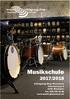 Musikschule 2017/2018. Schlagzeug Shop Glanzmann Chilchstrasse Altishofen Tel