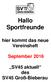 Hallo Sportfreunde hier kommt das neue Vereinsheft September 2016 SV45 aktuell des SV45 Groß-Bieberau