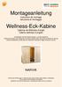 Montageanleitung. Wellness-Eck-Kabine