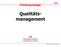 Folienauszüge. Qualitätsmanagement