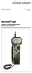 Bedienungsanleitung /3.11 METRISO Isolations- und Widerstandsmessgerät mit Spannungsmessbereich
