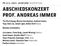 ABSCHIEDSKONZERT PROF. ANDREAS IMMER