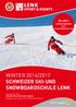 WINTER 2016/2017 SCHWEIZER SKI-UND SNOWBOARDSCHULE LENK