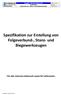 Spezifikation zur Erstellung von Folgeverbund-, Stanz- und Biegewerkzeugen