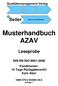 Musterhandbuch AZAV Leseprobe DIN EN ISO 9001:2008 Konditionen: 14 Tage Rückgaberecht! Kein Abo! ISBN Auflage 1
