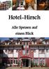 Hotel-Hirsch Alle Speisen auf einen Blick Hotel Hirsch, Kraichgaustr. 32, Sinsheim-Hilsbach Inhaber: Familie Scherer, Telefon: