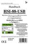 Handbuch HSI-88-USB. High Speed Interface für den s88-rückmeldebus und die USB-Schnittstelle aus der Digital-Profi-Serie!