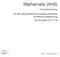 Mathematik (AHS) Formelsammlung für die standardisierte kompetenzorientierte schriftliche Reifeprüfung (ab Schuljahr 2017/18)