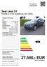 27.590,- EUR MwSt. ausweisbar. Seat Leon ST Kombi 2,0TDI Xcellence 4x4 DSG. Preis: