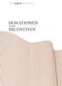 DONATIONEN UND INCENTIVES