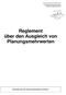 Reglement über den Ausgleich von Planungsmehrwerten
