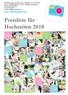 Preisliste für Hochzeiten 2018