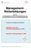 Management- Weiterbildungen