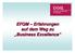 EFQM Erfahrungen auf dem Weg zu Business Excellence