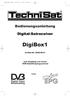 DigiBox1. Bedienungsanleitung. Digital-Satreceiver. Artikel-Nr. 0000/4612. zum Empfang von freien DVB-Satellitenprogrammen. Timer