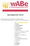 Jahresbericht Das Freiwilligenzentrum WABE ist ein Projekt des BRK- Kreisverbandes Aschaffenburg im Auftrag der Stadt Aschaffenburg.