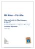Mit Allen Für Alle: Was soll sich in Oberhausen ändern? Leichter Sprache. 2. Zwischen-Bericht zur Inklusions-Planung in
