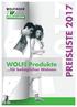 WOLFI Produkte...für behagliches Wohnen PREISLISTE 2017
