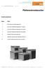 Plattenwärmetauscher. Inhaltsverzeichnis. 2 Wärmetauscher-Materialübersicht. 3 Aluminium Plattenwärmetauscher CA (basic)