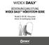 BEDIENUNGSANLEITUNG WIDEX DAILY HÖRSYSTEM-SERIE. Modell D-PA RIC-Hörsystem Hörer-im-Gehörgang-Gerät