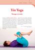 Yin Yoga Weniger ist mehr