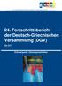 24. Fortschrittsbericht der Deutsch-Griechischen Versammlung (DGV)