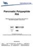 Pancreatic Polypeptide RIA