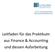 INSTITUT FÜR FINANZMANAGEMENT ABTEILUNG: FINANCE & ACCOUNTING. Leitfaden für das Praktikum aus Finance & Accounting und dessen Aufarbeitung