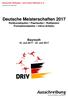 Ausschreibung DM 2017 AUSSCHREIBUNG_V1_ DOCX. Bayreuth 16. Juli Juli 2017