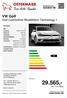 29.565,inkl. 19 % Mwst. VW Golf Golf Comfortline BlueMotion Technology 1. ostermaier.de. Preis: