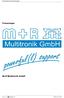 Pressemappe M+R Multitronik GmbH