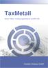 TaxMetall. Modul MES Fertigungsleitstand promexs. Vectotax Software GmbH