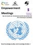 Empowerment Meetings. Good knowledge enables, bad knowledge disables»