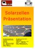 Solarzellen Präsentation