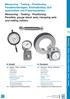Measuring - Testing - Positioning Parallels, gauge block sets, clamping sets and milling cutters