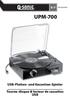 PX UPM-700. USB-Platten- und Kassetten-Spieler. Tourne-disque & lecteur de cassettes USB