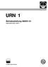 URN 1. Betriebsanleitung Wechselrichter URN 1. A Siebe Group Product 1