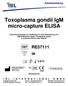 Toxoplasma gondii IgM micro-capture ELISA