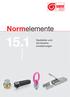 Normelemente Neuheiten und Sortimentserweiterungen. Katalog