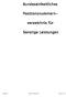 Bundeseinheitliches. Positionsnummern- verzeichnis für. Sonstige Leistungen