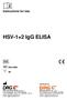 HSV-1+2 IgG ELISA. Instructions for Use EIA Distributed by: