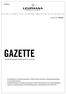 GAZETTE. 01. März 2017 // NR 34/17. Amtliches Mitteilungsblatt der Körperschaft und der Stiftung