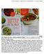 Buchvorstellung: Suppen Detox. Das Kochbuch von Nicole Centeno