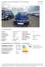 Technische Daten. CO 2 -Effizienz* Kraftstoffverbrauch & CO 2 -Emission* Volkswagen Touran Comfortline BMT 1,6 TDI 7-Sitze GRA PDC S 22.