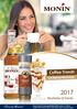 2017 Neuheiten & Trends. Coffee-Trends. mit Barista-Workshop