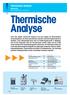 Thermische Analyse. Thermische Analyse. Nachschlag Thermische Analyse Excellence