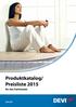 Produktkatalog/ Preisliste für den Fachhandel. devi.de
