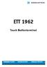 ETT 1962 Touch Bedienterminal