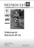 Erdbohrgerät Bohrfuchs BF 20. FPA-Verzeichnis: Gruppe 14f/102 (1998)
