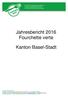 Jahresbericht 2016 Fourchette verte. Kanton Basel-Stadt